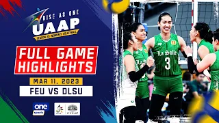 FEU vs. DLSU round 1 highlights | UAAP Season 85 Women’s Volleyball - March 11, 2023