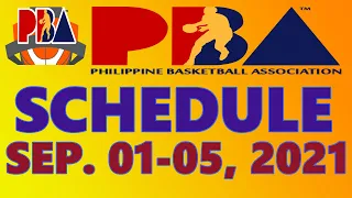 PBA GAME SCHEDULE I PHILIPPINE CUP SEASON 46 I SEPTEMBER 01-05, 2021 I INTERGA