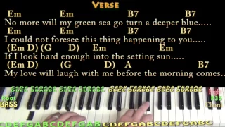 Paint It, Black (The Rolling Stones) Piano Cover Lesson in Em with Chords/Lyrics