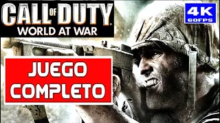 CALL OF DUTY WORLD AT WAR (4k 60fps) CAMPAÑA COMPLETA ESPAÑOL Gameplay FULL GAME JUEGO COMPLETO PC