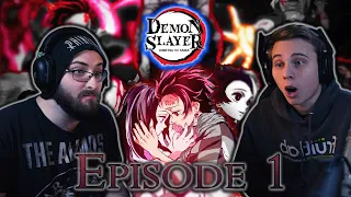 FIRST TIME REACTION | Demon Slayer - Episode 1: Cruelty (Season 1)