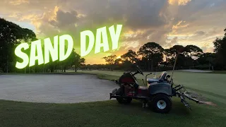 Raking Bunkers | Golf Course Maintenance | Grounds Crew | EP:10