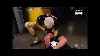 Finn Balor attacked by Goldust WWE RAW 25 SEPTEMBER 2017