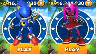 Sonic Dash - Metal Sonic VS Metal Amy _ Movie Sonic vs All Bosses Zazz Eggman