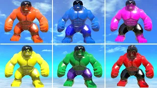 Hulk's Best Color Evolution: 6 Stunning LEGO Transformations!
