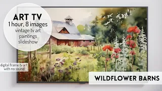 Farmhouse TV Art Spring Summer Floral Artwork Slideshow 4k Landscape #artforyourtv