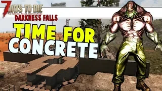 Store Loot And Concrete | 7 Days To Die Darkness Falls | Part 13