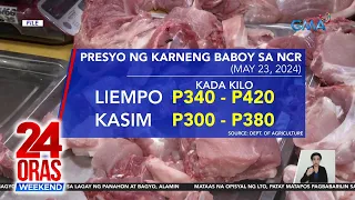 Presyo ng baboy, bahagyang tumaas sa ilang pamilihan | 24 Oras Weekend