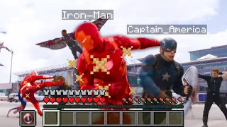 Civil War Airport Scene but it's Minecraft