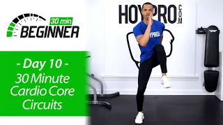 30 MIN BEGINNER at Home Cardio Workout | BEGINNERS 10