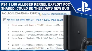 Alleged PS4 11.00 Kernel Exploit PoC Surfaces, Could be Theflow's $12K Bug