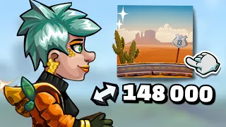 🤯LUCKIEST RUN EVER !? 148,000 Meters in Desert valley | Hill Climb Racing 2