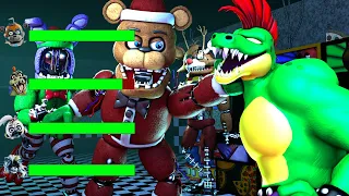 [SFM FNaF] Top 5 CHRISTMAS VS Fights WITH Healthbars