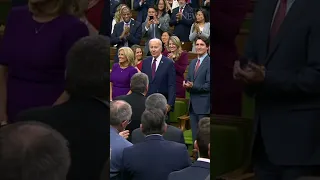 WATCH: U.S. President Biden arrives to address the House of Commons #shorts