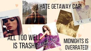 My Least Favourite Taylor Swift Song From Each Album!