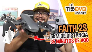 DRONE CFLY FAITH 2S PROMETE 5KM DE DISTÂNCIA 35MIN DE VOO COM GPS CAMERA 4K GIMBAL DE 3 EIXOS