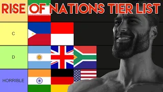 THE BEST Rise Of Nations Tier List