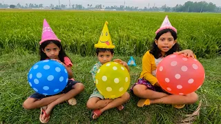 Outdoor Fun with funny Balloons🎈 & learn colors for kids | I kids.Episode-104