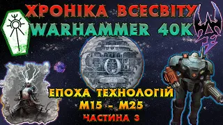 ХРОНІКА ВСЕСВІТУ Warhammer 40K / Епоха Технологій / М15 - М25... Частина 3.