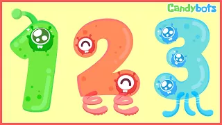Numbers 123 (Candybots)- Learn to count the number 1 to 100 - Education app for kid