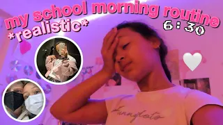 Realistic school morning routine|| middle school