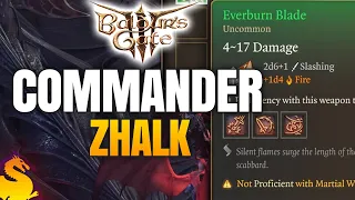 Get Everburn (Powerful Early Weapon) from Commander Zhalk - BALDUR'S GATE 3