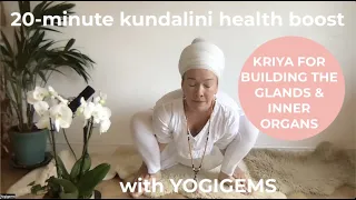 20 minute kundalini yoga health boost | KRIYA FOR GLANDS & INNER ORGANS | Yogigems