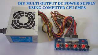 Make your DIY multiple output DC power supply using computer CPU SMPS