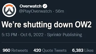 Blizzard already shutdown Overwatch 2...