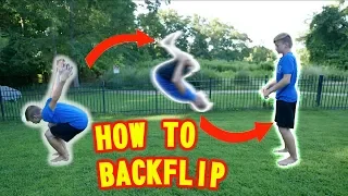 How to do a BACKFLIP on Ground and Trampoline | BEST TUTORIAL | You can learn in 5 minutes! |