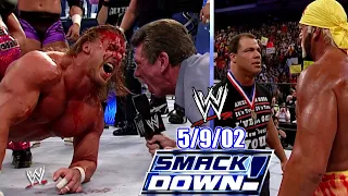 WWE SmackDown - May 9, 2002 Full Breakdown - Vince sets HHH/Y2J HIAC - Angle/Hogan - Batista Debuts