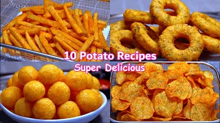 10 Amazing Potato Recipes ! Collection ! French Fries ! Crispy Fries ! Potato Snacks !