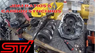 Subaru STi 6sp rebuild with JDM close ratio 5/6 and Carbon Synchros