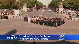 Pentagon Says Trump Ordered Washington Military Parade