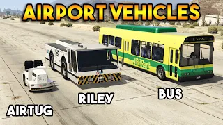 GTA 5 ONLINE : AIRTUG VS RILEY VS AIRPORT BUS (WHICH IS BEST AIRPORT VEHICLE?)