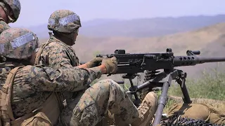 Marines Live-Fire Heavy Machine Guns