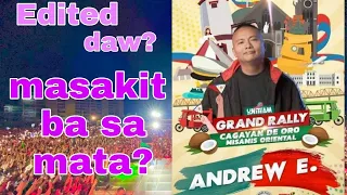 Andrew E is in Cagayan De Oro BBM-SARA grand rally❤️💚