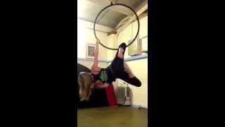 Jess Watts Aerial Hoop Beginner Routine to Adele - Set Fire To The Rain