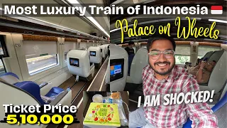 Riding the FIRST CLASS Train of INDONESIA 🇮🇩  | AMAZING and SHOCKING Experience