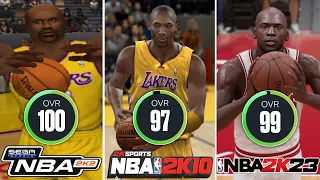 Attempting To Beat The Highest OVR Player in EVERY NBA 2K Game!