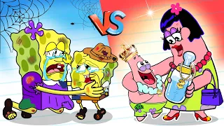 Good Family vs Bad Family: SpongeBob Sad Story Animation Complete Edition | Poor Baby Patrick Life