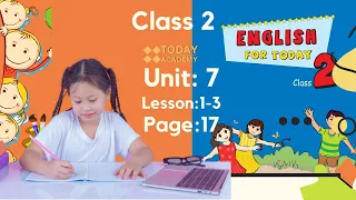 Class 2 English Unit 7 How old are you and Alphabets Lesson1 3 new book 2023