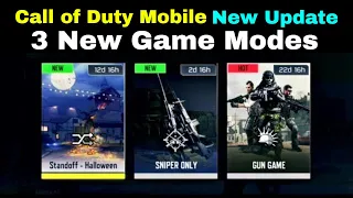 CALL OF DUTY MOBILE 3 NEW GAME MODES | STANDOFF HALLOWEEN | SNIPER ONLY | GUN GAME | TIME LIMITED