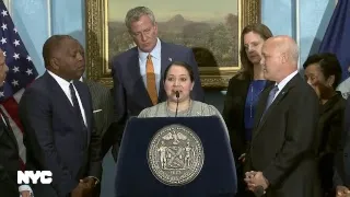 Mayor de Blasio Delivers Remarks with USCM Members and Civil Rights Leaders