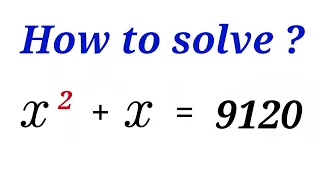 Math Olympiad Question | Equation Solving | You should know this trick