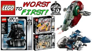 LEGO Worst To First | ALL LEGO Star Wars 20th Anniversary Sets!