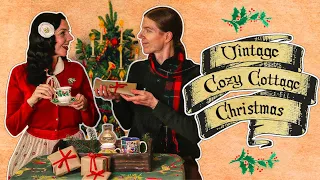 A COZY COTTAGE CHRISTMAS | Vintage Holiday Decor DIY | Cottagecore Christmas Baking ‍🎄🎁