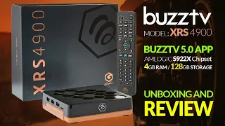 Buzztv XRS 4900 S922X 4GB RAM 128GB Storage 1GB LAN HD Storage - Unboxing And Review