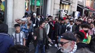 25 Aprile a Milano, manifestanti pro Palestina aggrediscono Brigata Ebraica con bandiere e bastoni