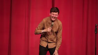 James Allen  at the Chortle Student Comedy Award final 2018